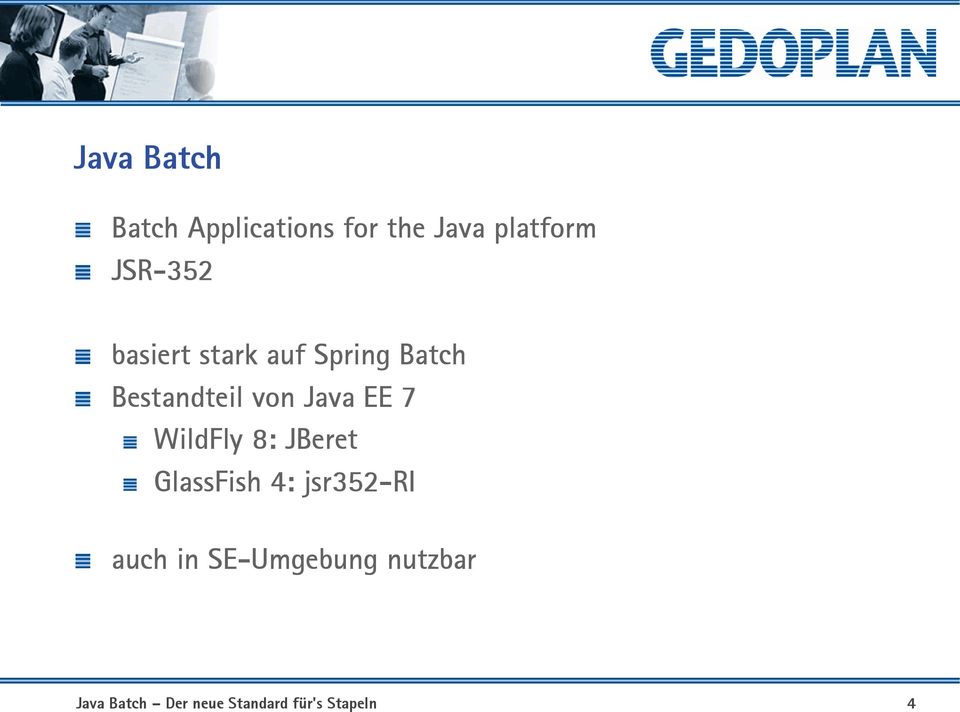 Batch Bestandteil von Java EE 7 WildFly 8: