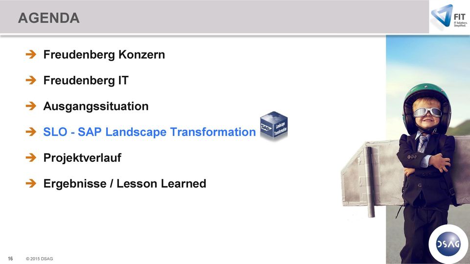 - SAP Landscape Transformation