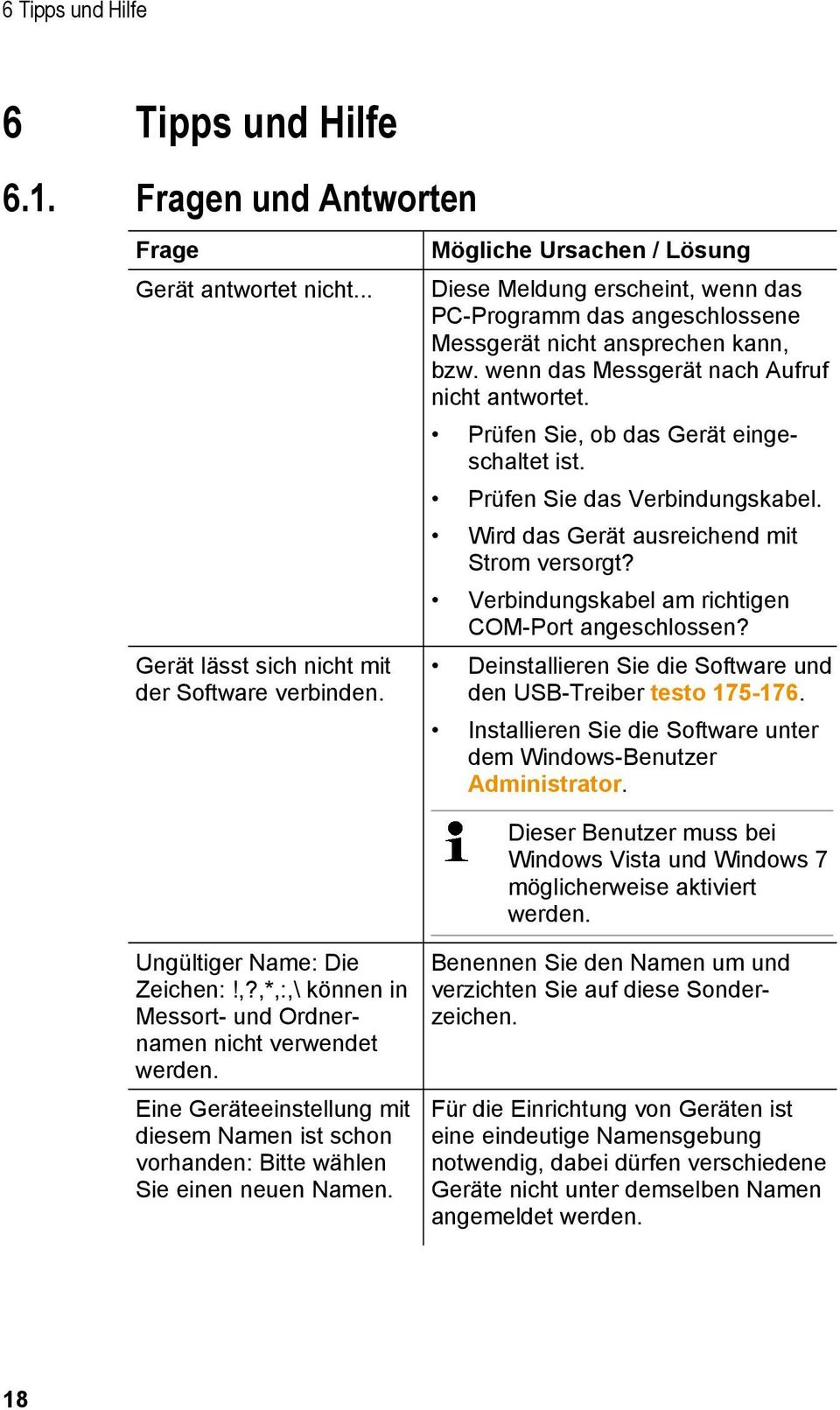 Prüfen Sie, ob das Gerät eingeschaltet ist. Prüfen Sie das Verbindungskabel. Wird das Gerät ausreichend mit Strom versorgt? Verbindungskabel am richtigen COM-Port angeschlossen?