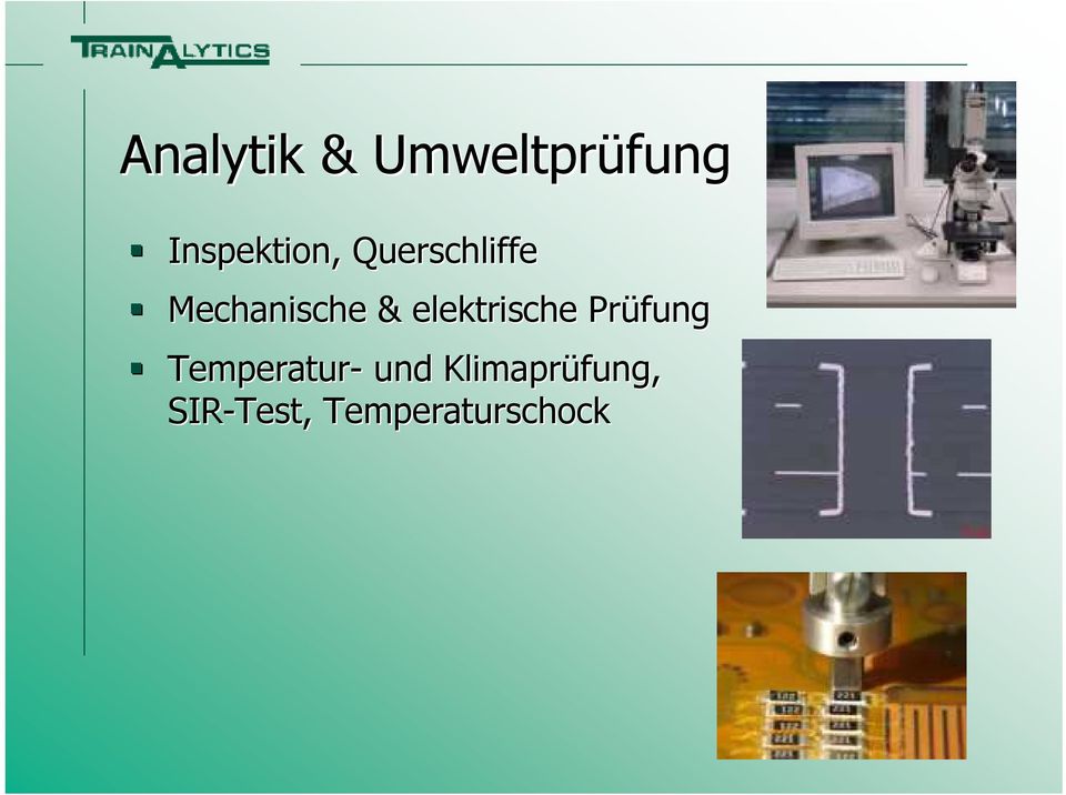 elektrische Prüfung Temperatur- und