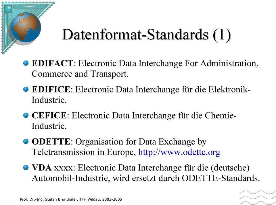 CEFICE: Electronic Data Interchange für die ChemieIndustrie.
