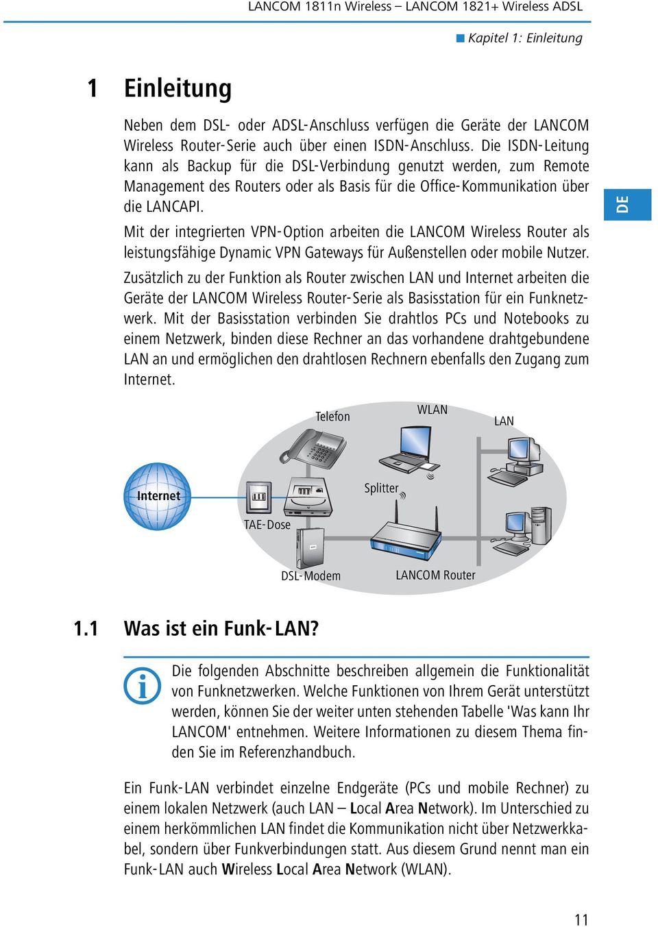 Mit der integrierten VPN-Option arbeiten die LANCOM Wireless Router als leistungsfähige Dynamic VPN Gateways für Außenstellen oder mobile Nutzer.