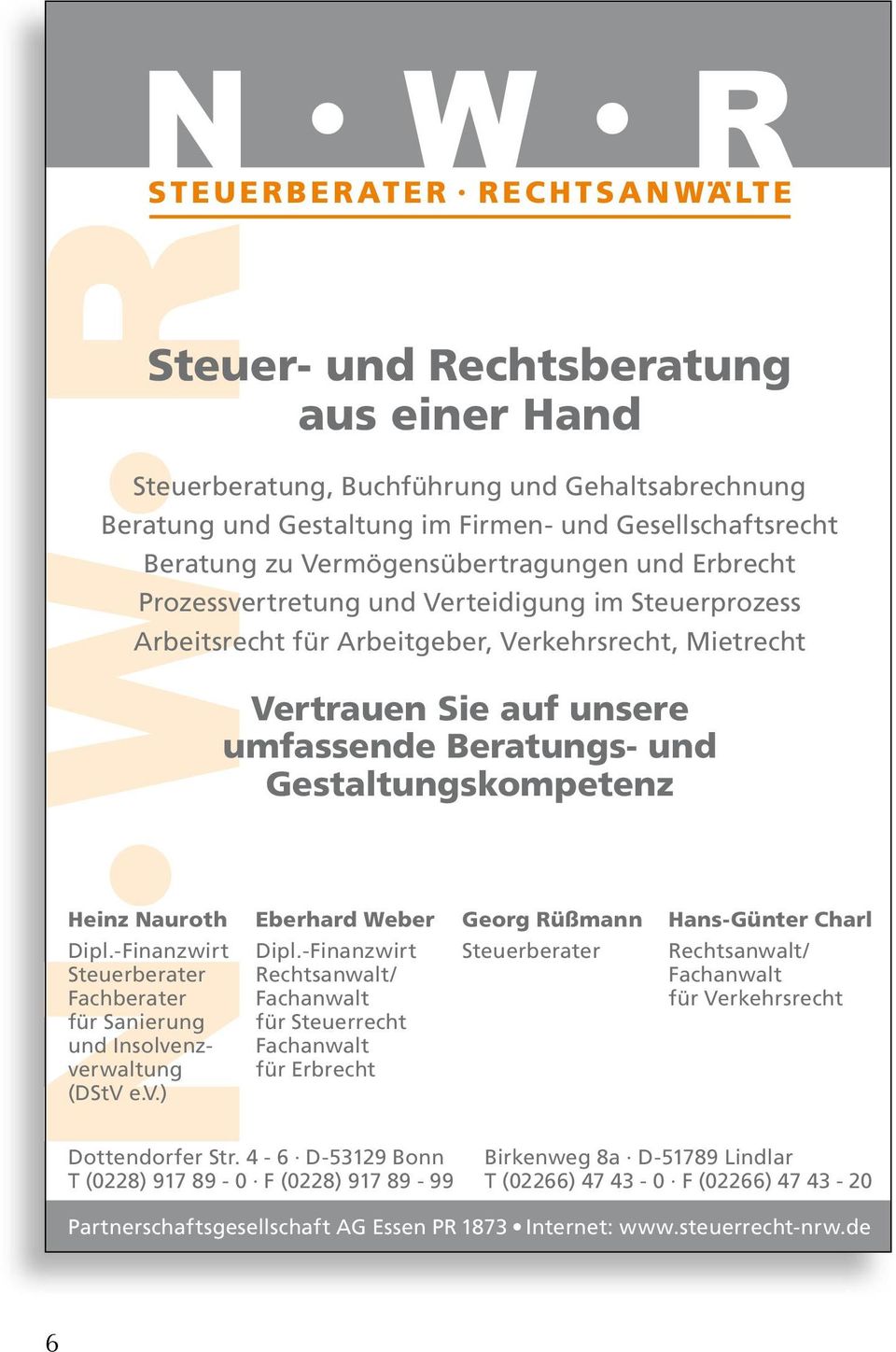 -Finanzwirt Steuerberater Fachberater für Sanierung und Insolvenzverwaltung (DStV e.v.) Eberhard Weber Dipl.