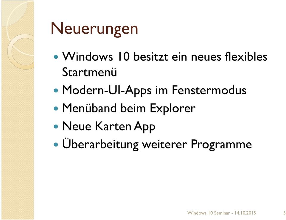 Fenstermodus Menüband beim Explorer Neue Karten