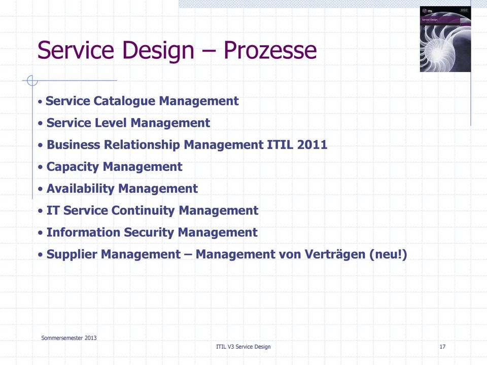 Availability Management IT Service Continuity Management Information