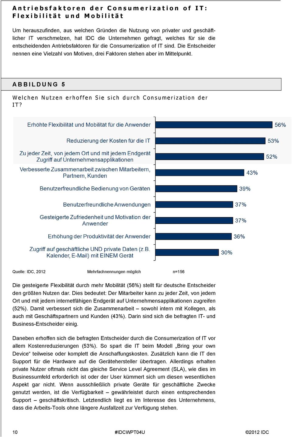 ABBILDUNG 5 Welchen Nutzen erhoffen Sie sich durch Consumerization der IT?