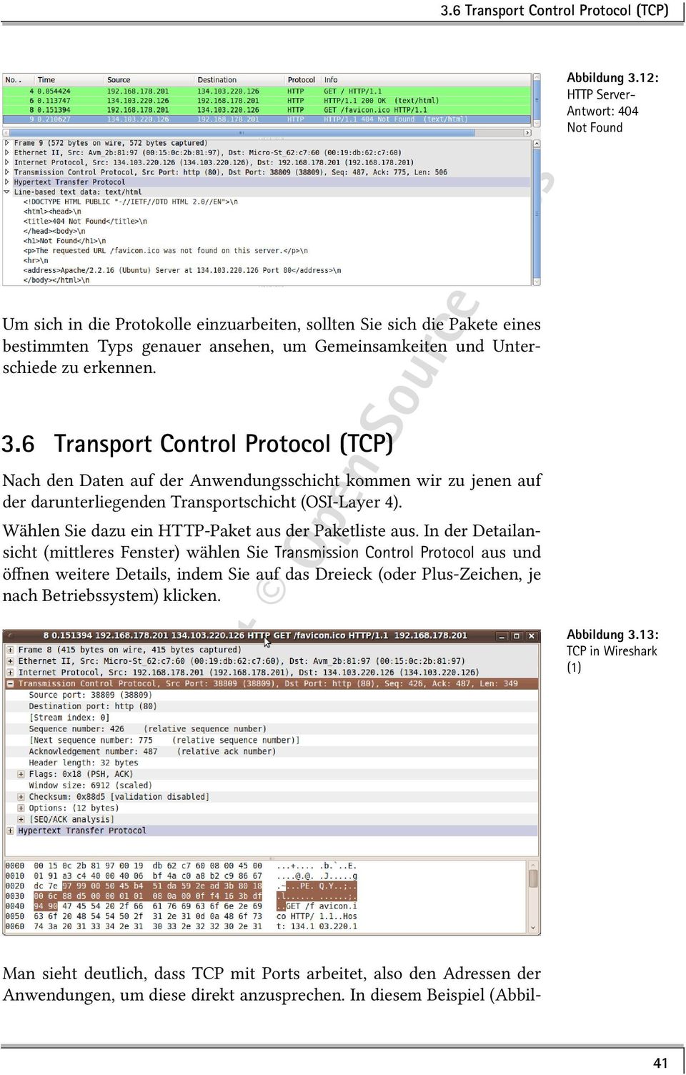 6 Transport Control Protocol (TCP) Nach den Daten auf der Anwendungsschicht kommen wir zu jenen auf der darunterliegenden Transportschicht (OSI-Layer 4).