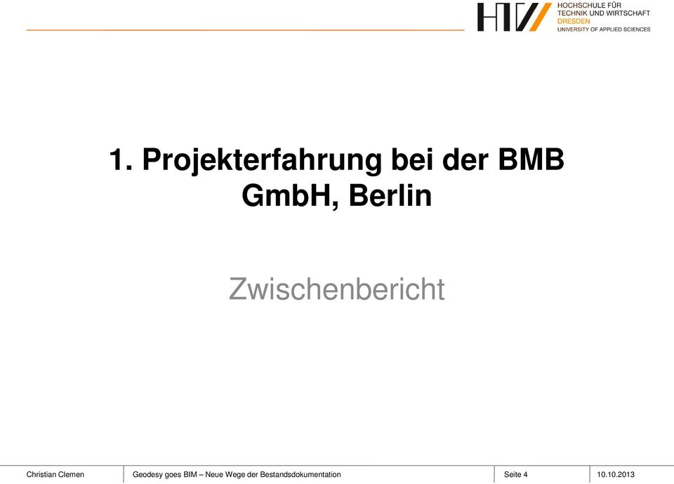 Christian Clemen Geodesy goes BIM