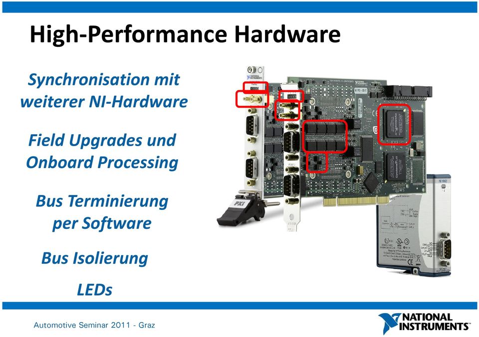 NI-Hardware Field Upgrades und Onboard