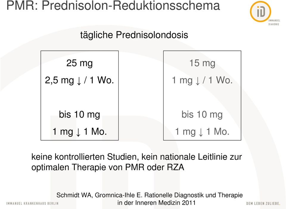 bis 10 mg 1 mg 1 Mo.