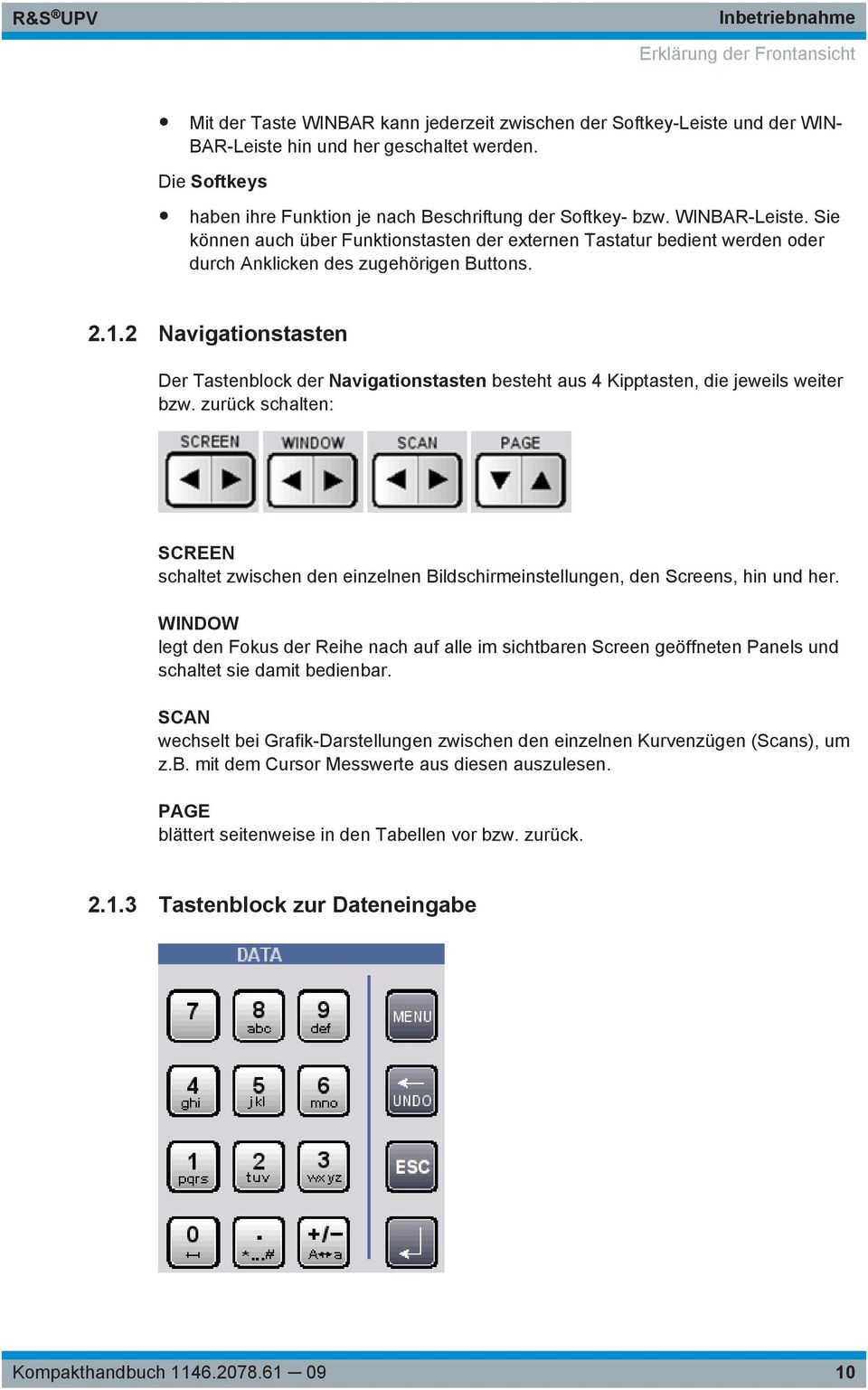 Sie können auch über Funktionstasten der externen Tastatur bedient werden oder durch Anklicken des zugehörigen Buttons. 2.1.