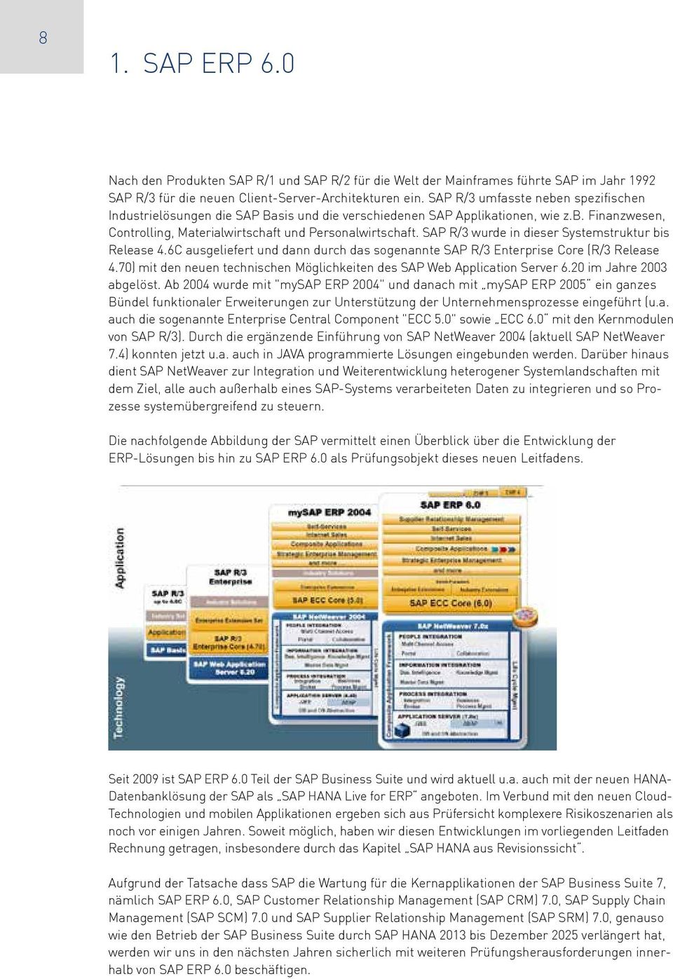 SAP R/3 wurde in dieser Systemstruktur bis Release 4.6C ausgeliefert und dann durch das sogenannte SAP R/3 Enterprise Core (R/3 Release 4.