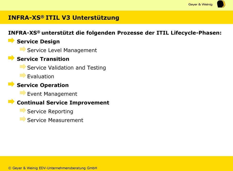 Transition Service Validation and Testing Evaluation Service Operation Event