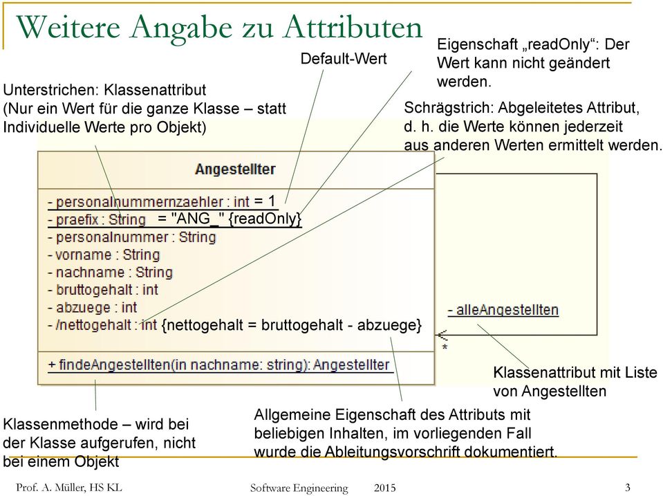 die Werte können jederzeit aus anderen Werten ermittelt werden.