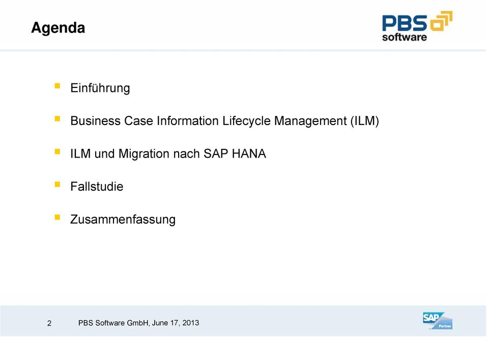 (ILM) ILM und Migration nach SAP