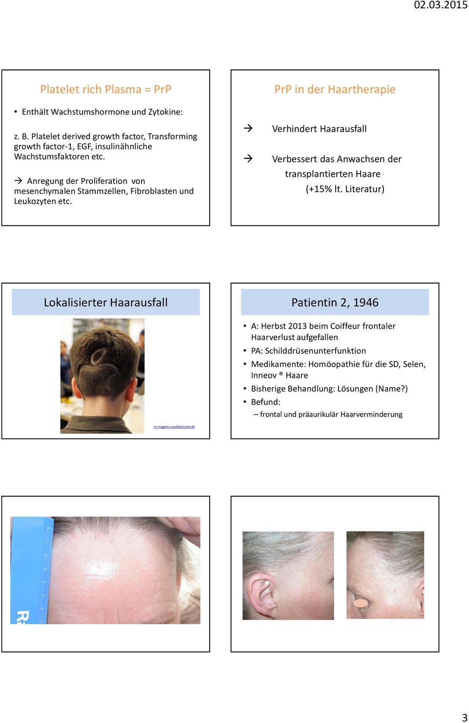 Anregung der Proliferation von mesenchymalenstammzellen, Fibroblastenund Leukozyten etc.