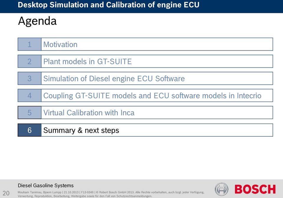 engine ECU Software 4 Coupling GT-SUITE models and ECU software