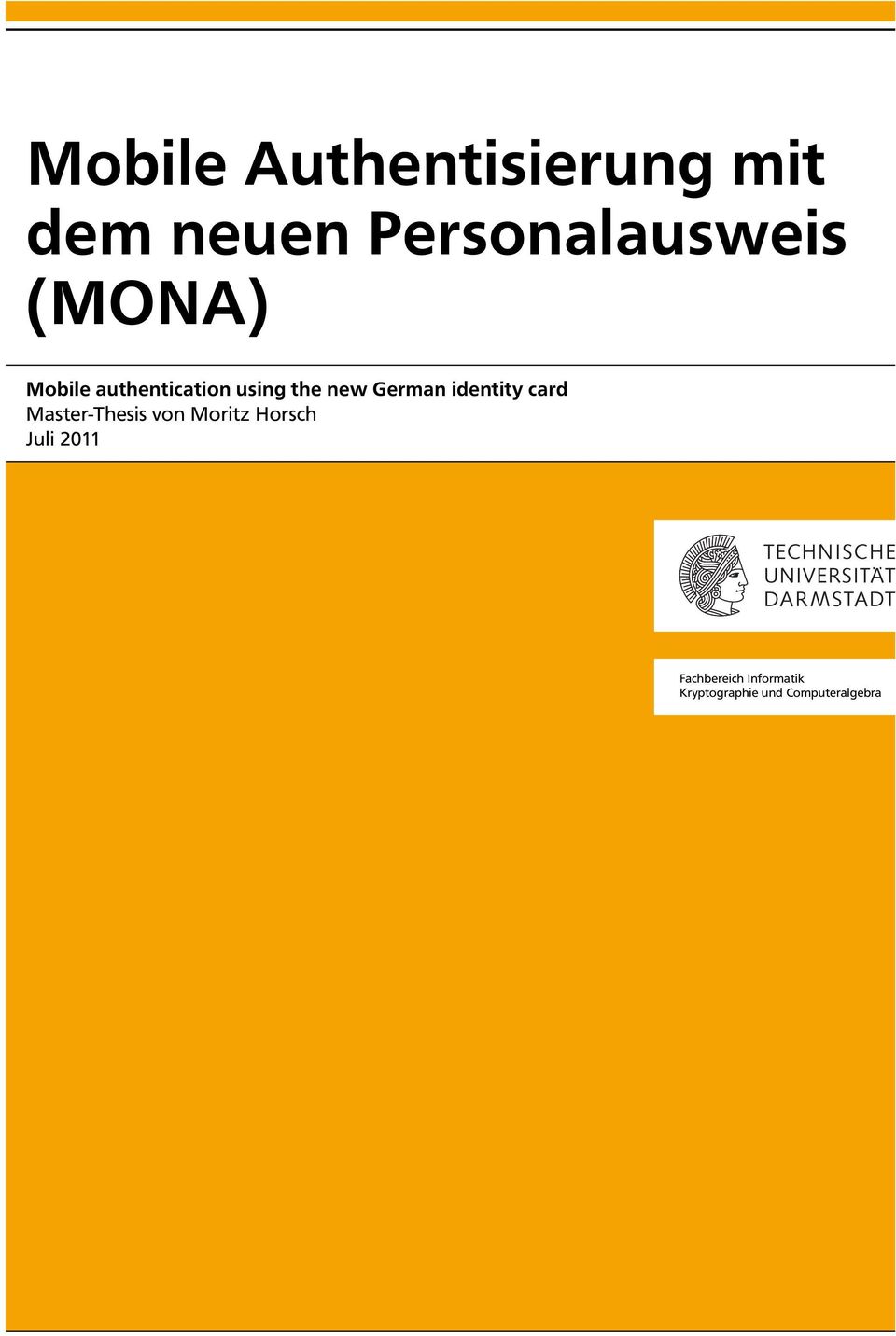 identity card Master-Thesis von Moritz Horsch Juli