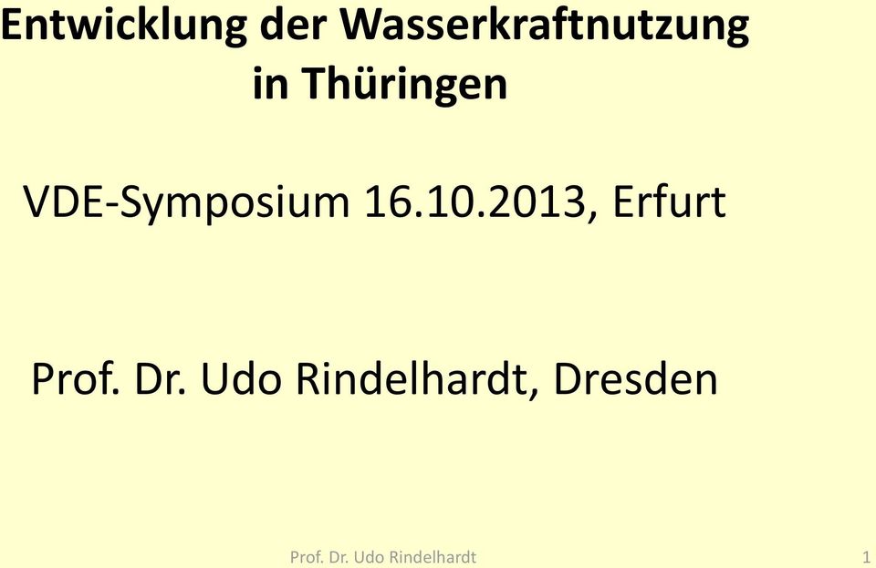 2013, Erfurt Prof. Dr.