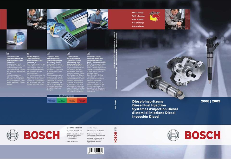 Vom weltwe aktiv Entwickler und führd Hersteller von Kfz-Systemtechnik komm die Ersatzteile in bekannter Original- Qualät. Reliable diagnosis. Time-saving repairs. Bosch diagnostics and service parts.