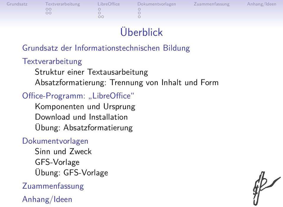 LibreOffice Komponenten und Ursprung Download und Installation Übung: