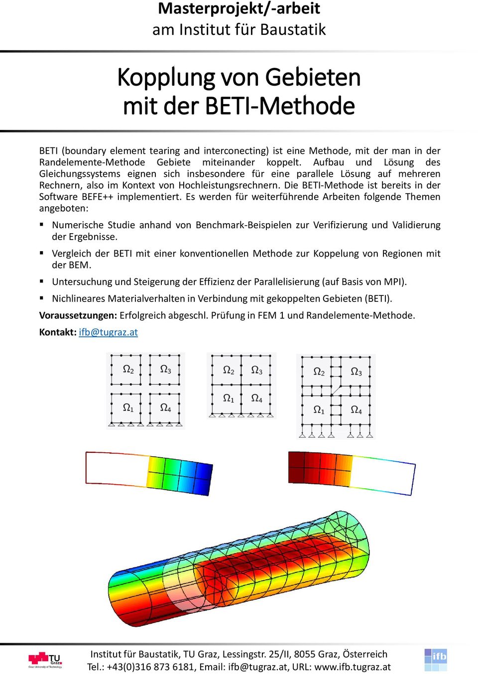 Die BETI-Methode ist bereits in der Software BEFE++ implementiert.
