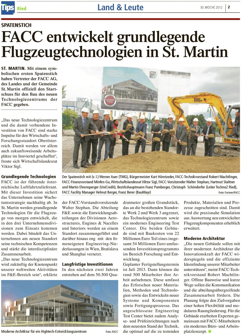 Das neue Technologiezentrum und die damit verbundene Investition von FACC sind starke Impulse für den Wirtschafts- und Forschungsstandort Oberösterreich.