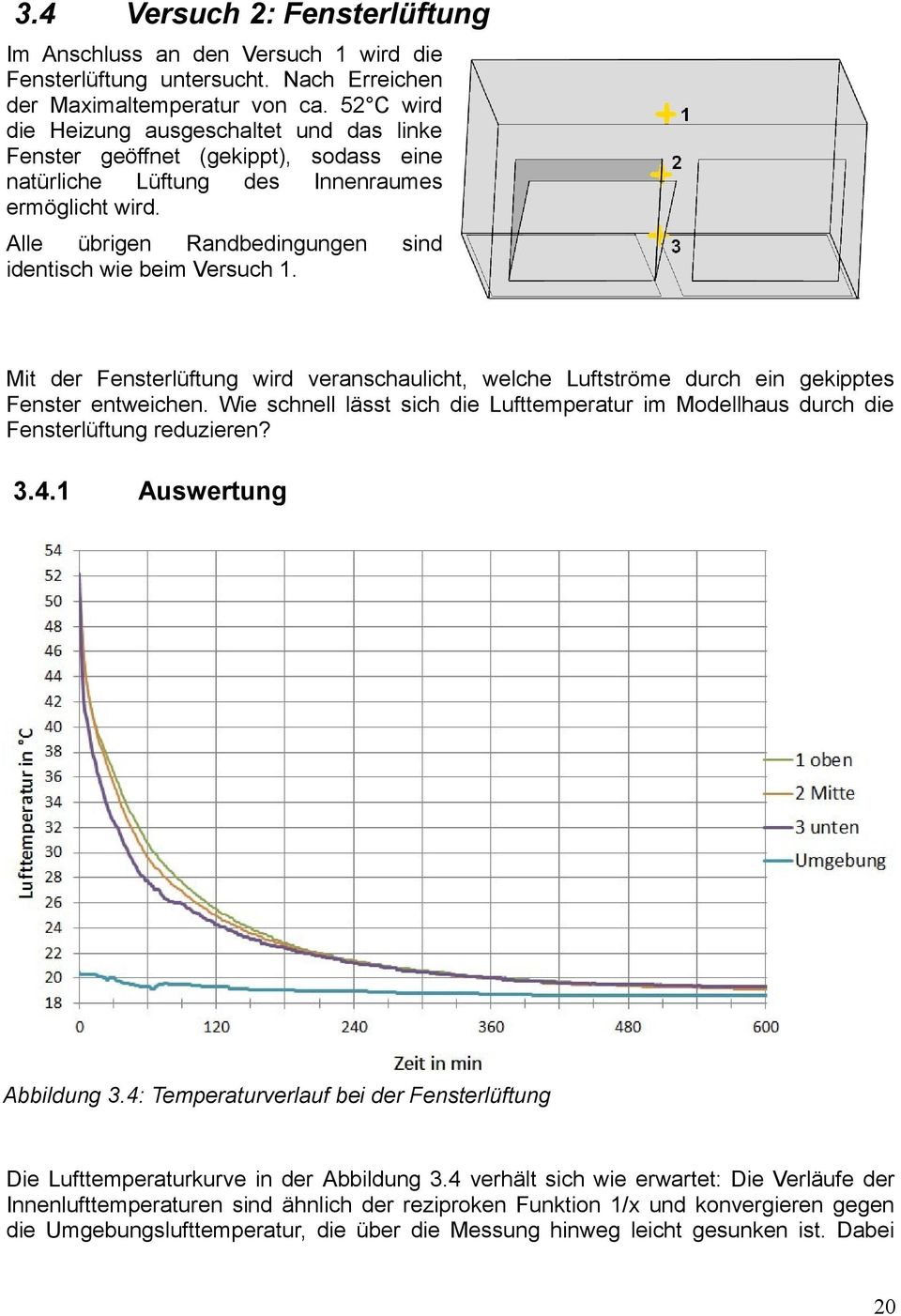 sind Mit der Fensterlüftung wird veranschaulicht, welche Luftströme durch ein gekipptes Fenster entweichen. Wie schnell lässt sich die Lufttemperatur im Modellhaus durch die Fensterlüftung reduzieren?