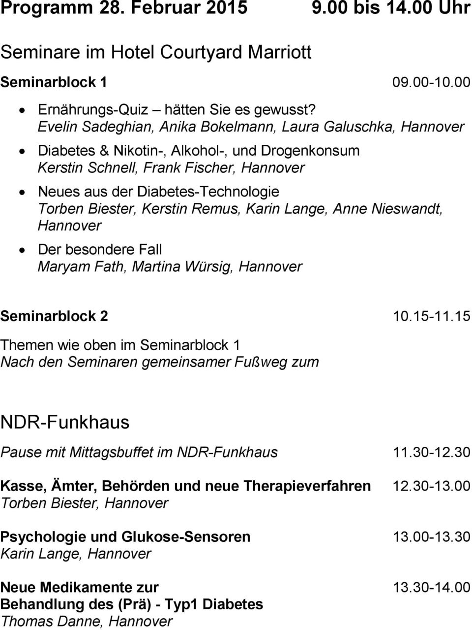 Biester, Kerstin Remus, Karin Lange, Anne Nieswandt, Hannover Der besondere Fall Maryam Fath, Martina Würsig, Hannover Seminarblock 2 10.15-11.