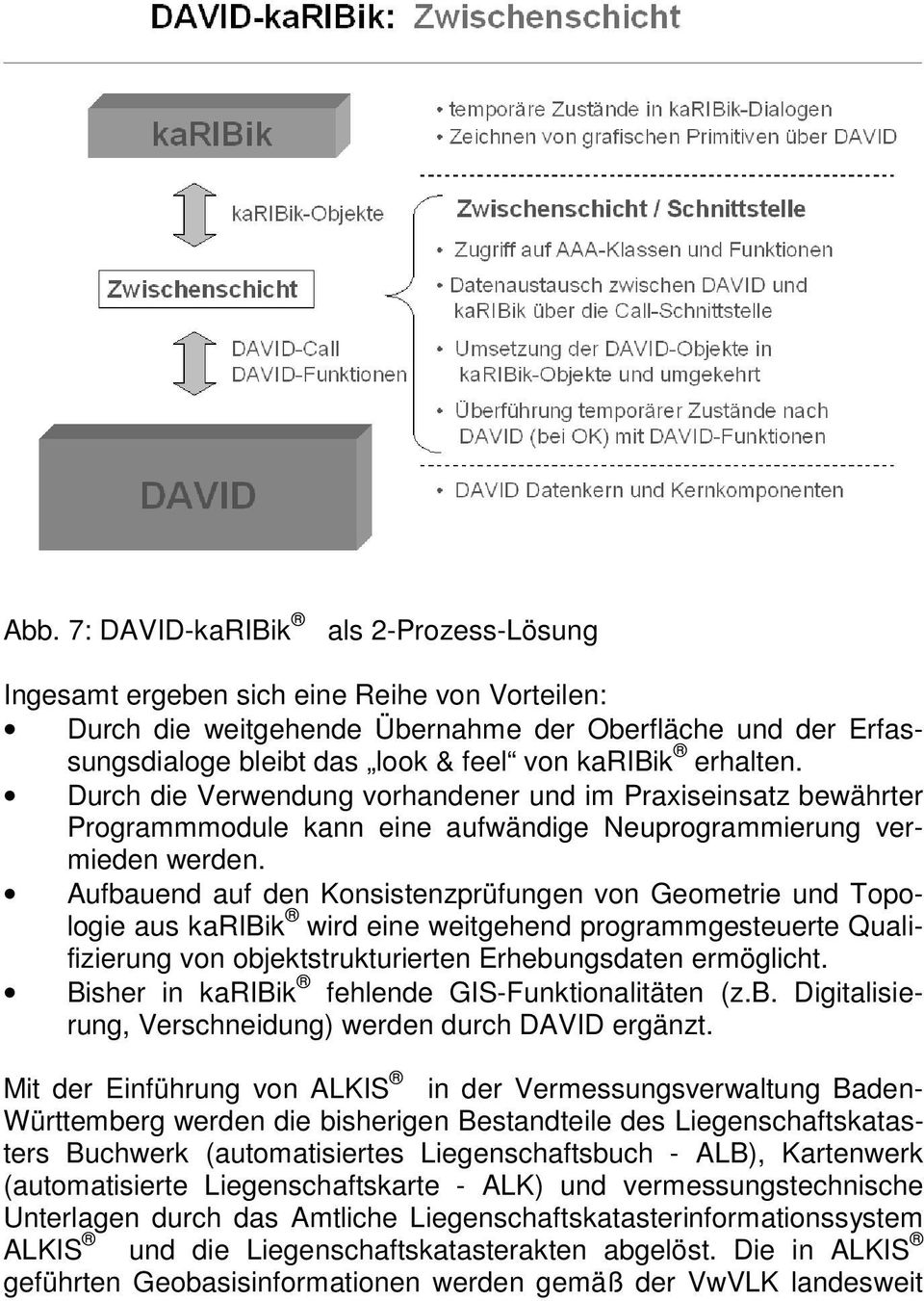 Aufbauend auf den Konsistenzprüfungen von Geometrie und Topologie aus karibik wird eine weitgehend programmgesteuerte Qualifizierung von objektstrukturierten Erhebungsdaten ermöglicht.