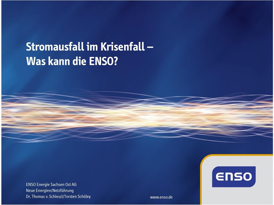 ENSO Energie Sachsen Ost AG Neue