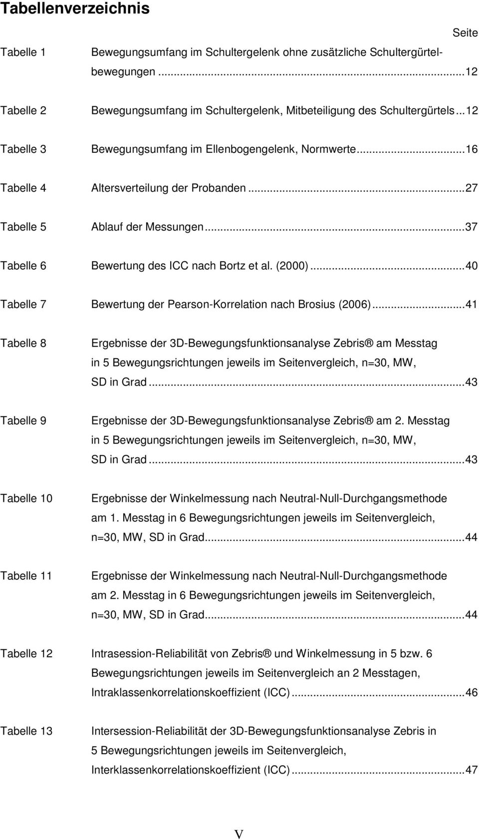 (2000)...40 Tabelle 7 Bewertung der Pearson-Korrelation nach Brosius (2006).