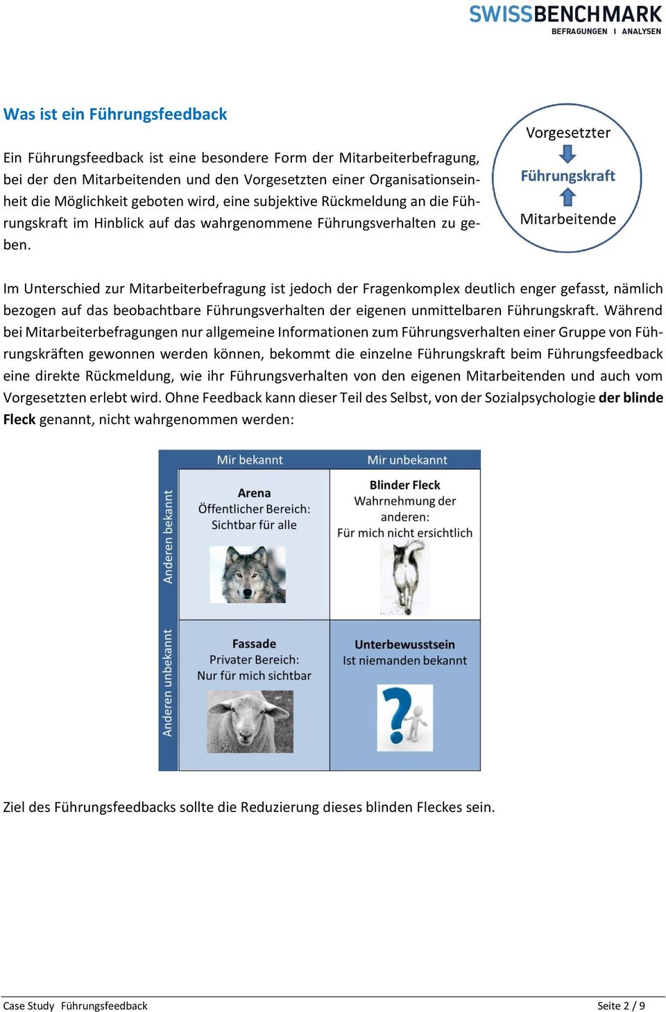 Im Unterschied zur Mitarbeiterbefragung ist jedoch der Fragenkomplex deutlich enger gefasst, nämlich bezogen auf das beobachtbare Führungsverhalten der eigenen unmittelbaren Führungskraft.