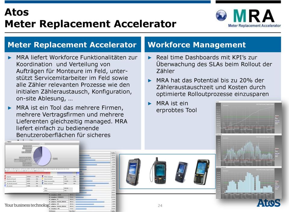 Vertragsfirmen und mehrere Lieferenten gleichzeitig managed. MRA liefert einfach zu bedienende Benutzeroberflächen für sicheres Arbeiten.