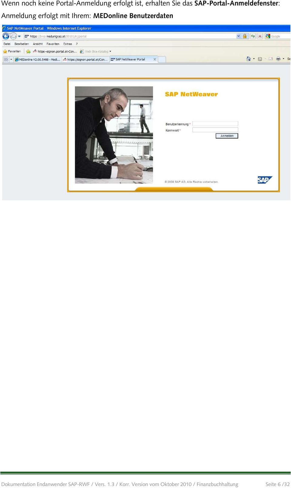 MEDonline Benutzerdaten Dokumentation Endanwender SAP-RWF /