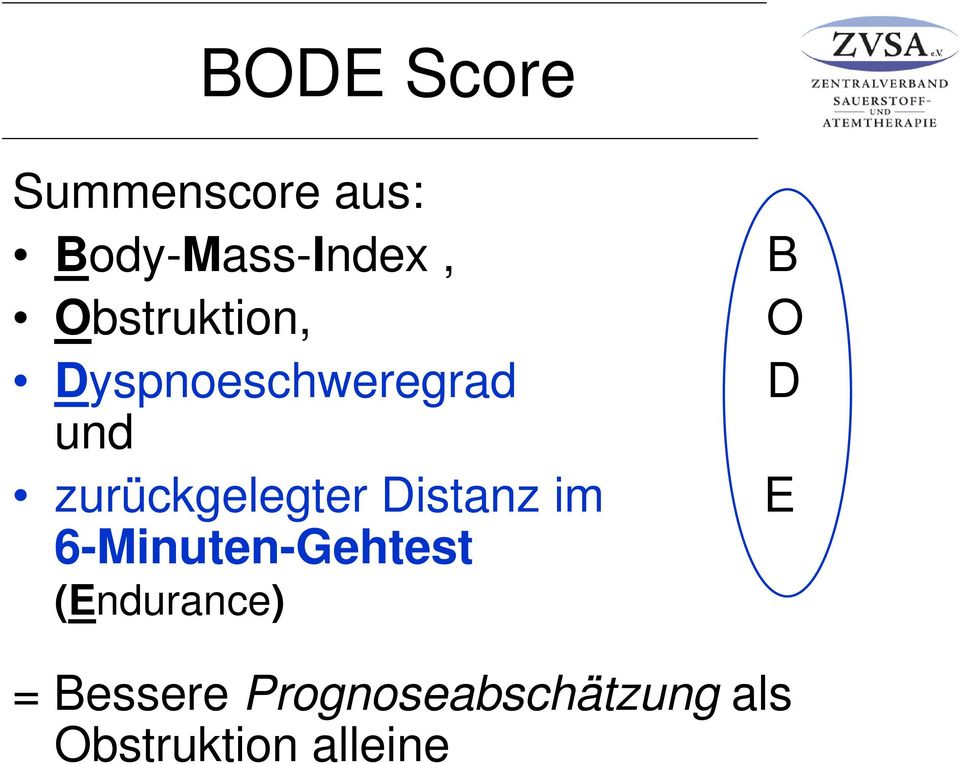 zurückgelegter Distanz im E 6-Minuten-Gehtest