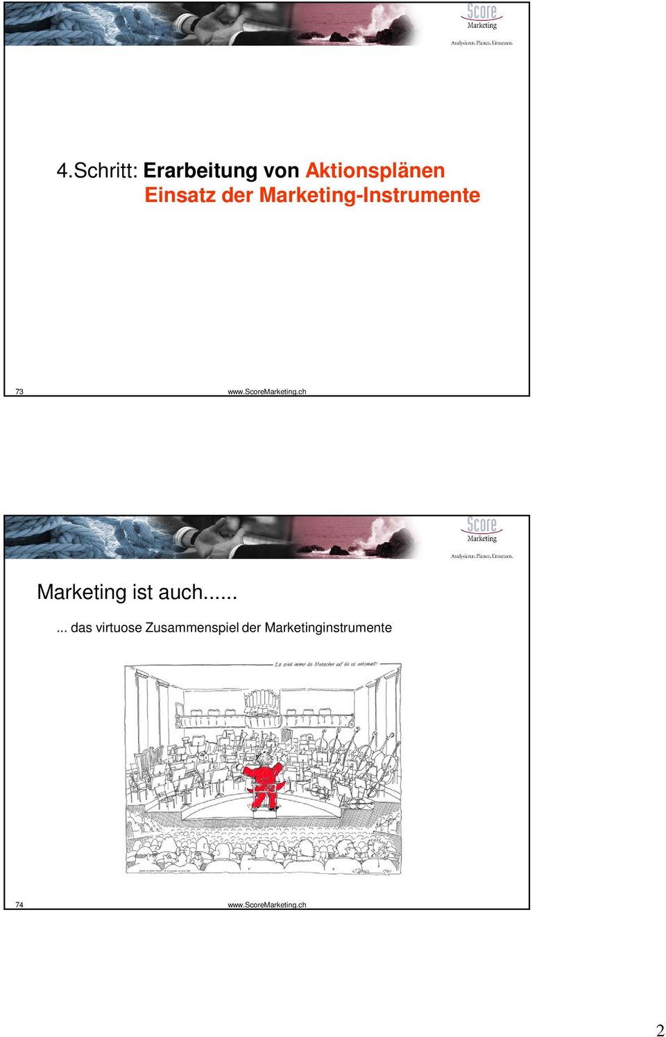 Marketing-Instrumente 73 Marketing ist