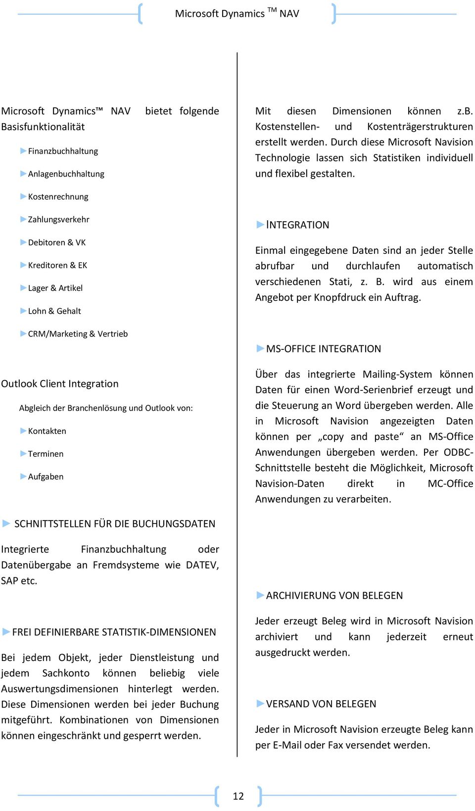 Kostenrechnung Zahlungsverkehr Debitoren & VK Kreditoren & EK Lager & Artikel Lohn & Gehalt INTEGRATION Einmal eingegebene Daten sind an jeder Stelle abrufbar und durchlaufen automatisch