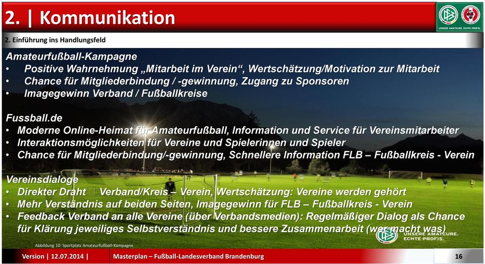 Imagegewinn Verband / Fußballkreise Fussball.