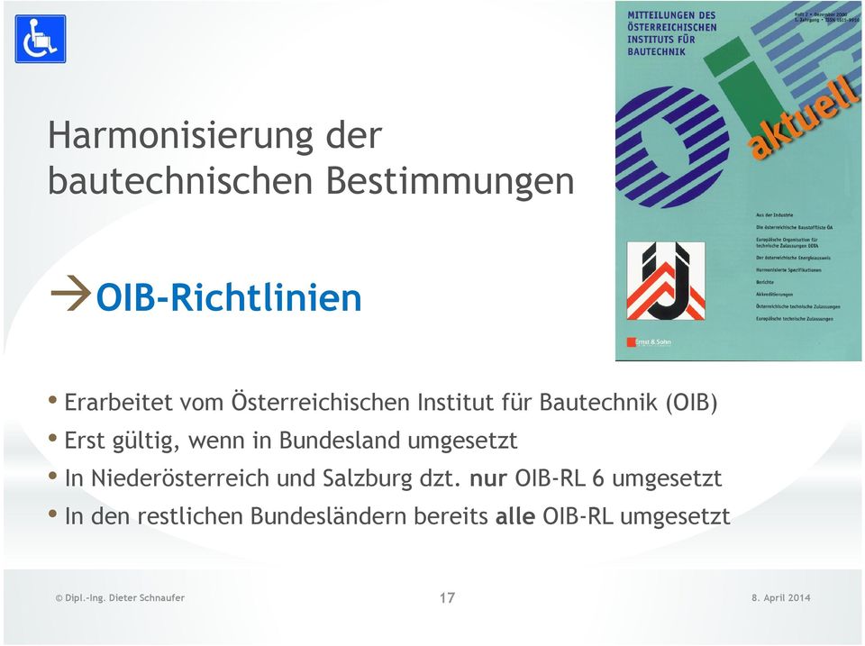 umgesetzt In Niederösterreich und Salzburg dzt.