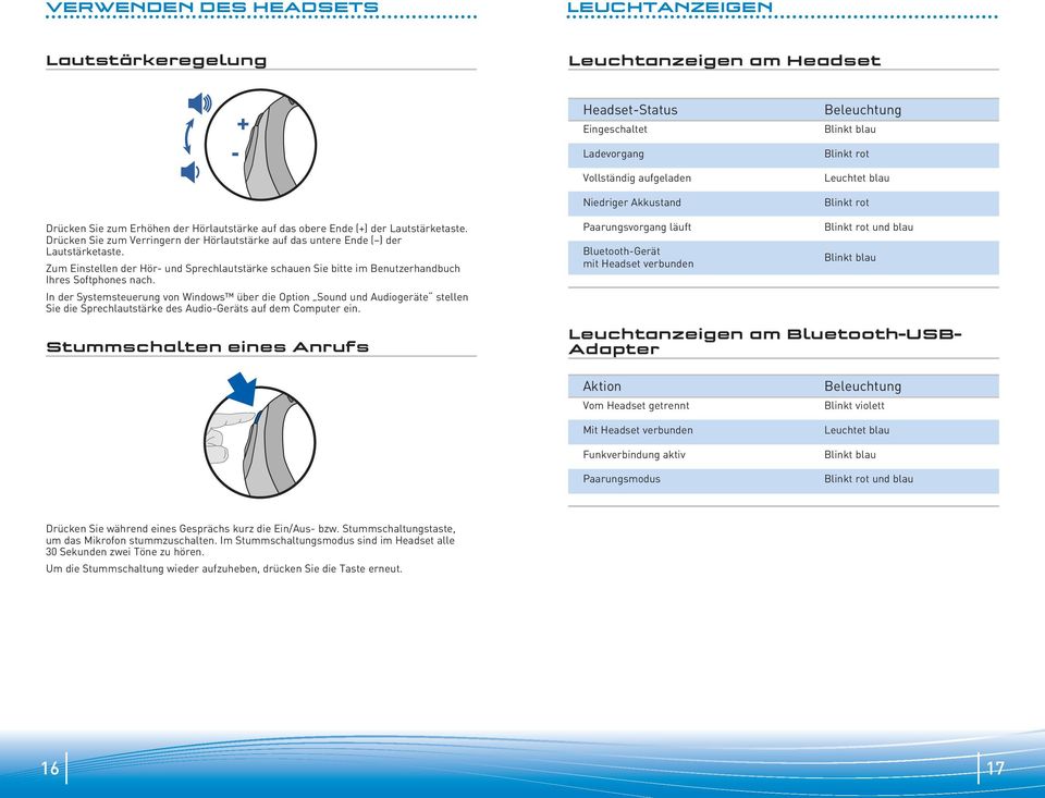 In der Systemsteuerung von Windows über die Option Sound und Audiogeräte stellen Sie die Sprechlautstärke des Audio-Geräts auf dem Computer ein.