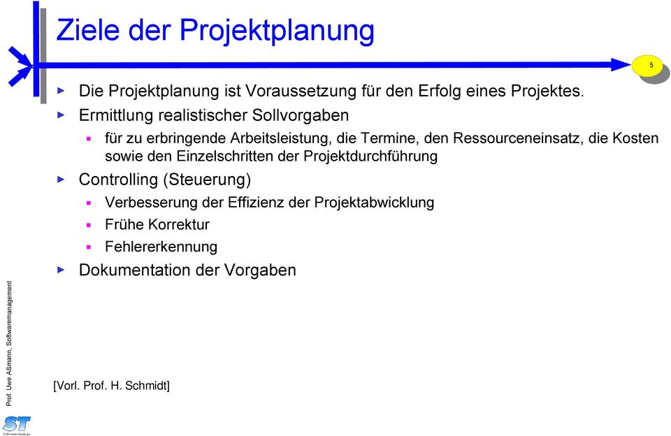 Ressourceneinsatz, die Kosten sowie den Einzelschritten der Projektdurchführung Controlling (Steuerung)