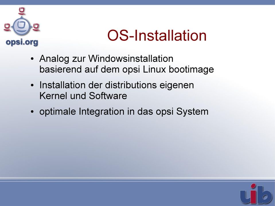 Linux bootimage Installation der