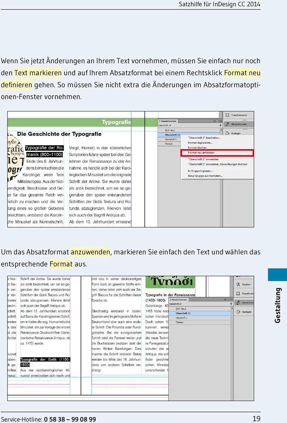 gehen. So müssen Sie nicht extra die Änderungen im Absatzformatoptionen-Fenster vornehmen.