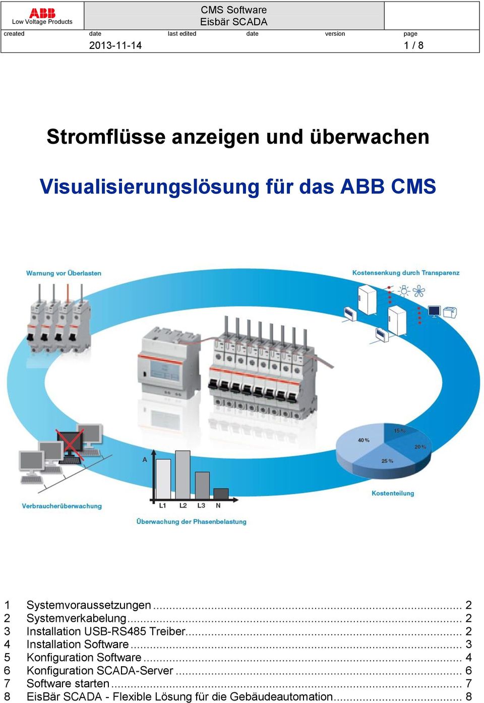 .. 2 4 Installation Software... 3 5 Konfiguration Software... 4 6 Konfiguration SCADA-Server.