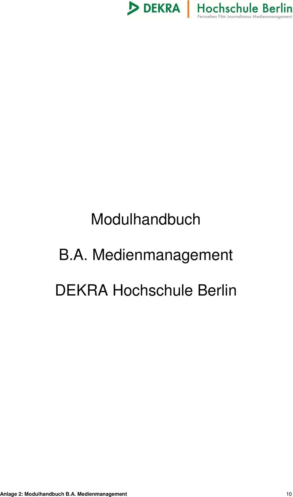 Hochschule Berlin Anlage