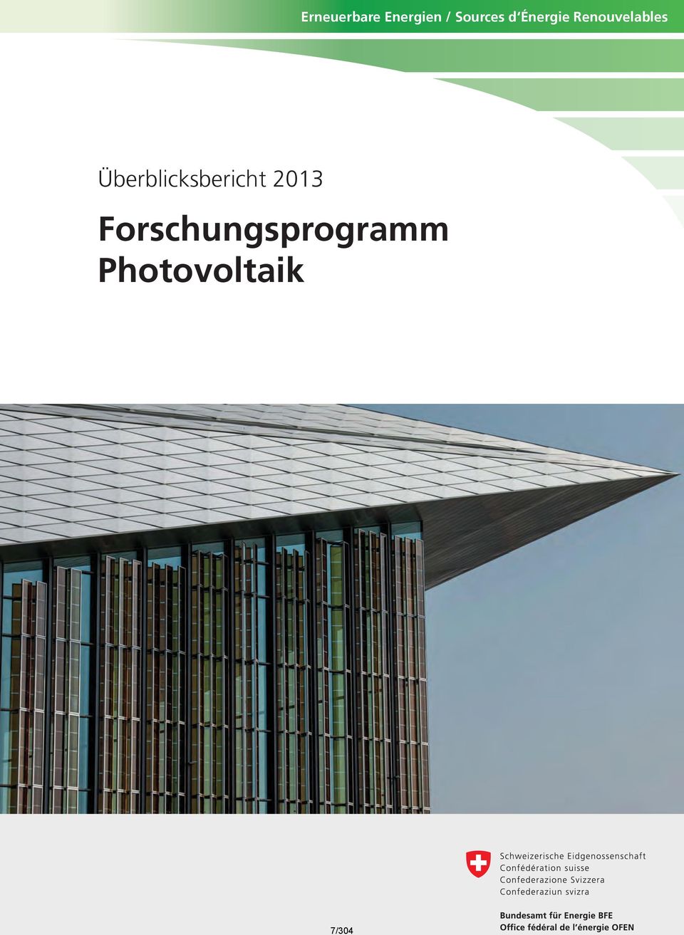 2013 Forschungsprogramm Photovoltaik