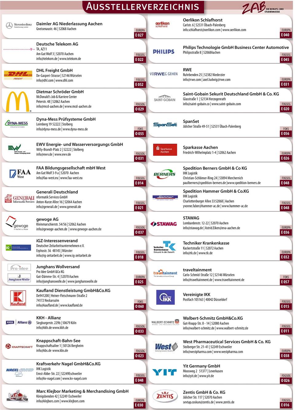 com www.dhl.com Dietmar Schröder GmbH McDonald s Job & Karriere Center Peterstr. 48 52062 Aachen info@mcd-aachen.