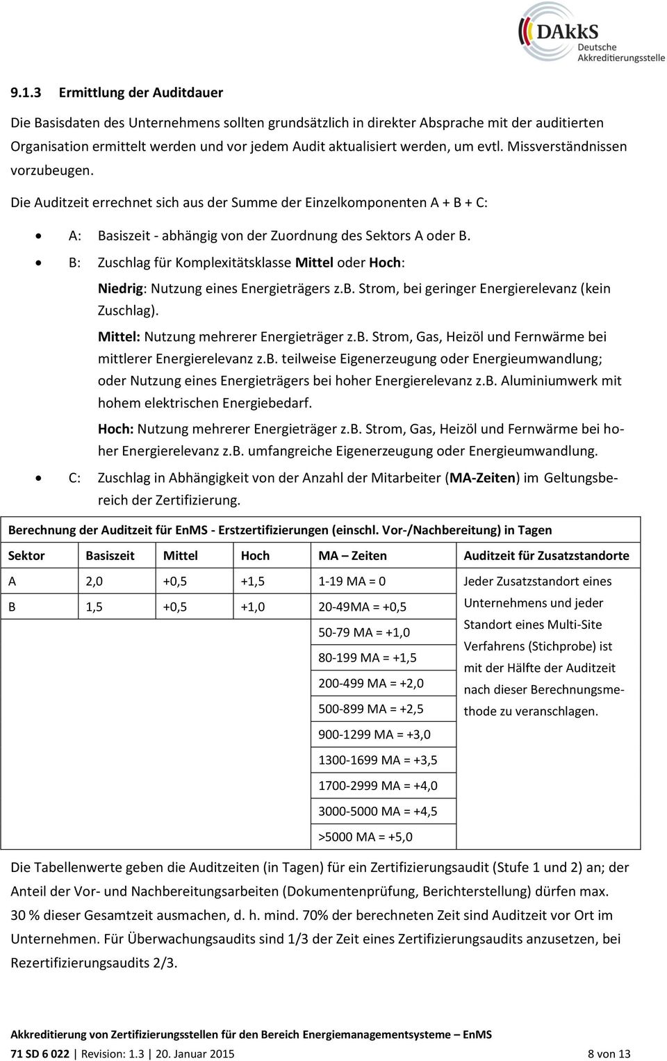 B: Zuschlag für Komplexitätsklasse Mittel oder Hoch: Niedrig: Nutzung eines Energieträgers z.b. Strom, bei geringer Energierelevanz (kein Zuschlag). Mittel: Nutzung mehrerer Energieträger z.b. Strom, Gas, Heizöl und Fernwärme bei mittlerer Energierelevanz z.