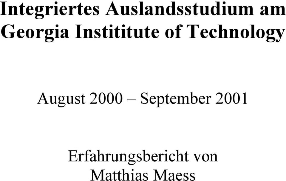 Technology August 2000 September